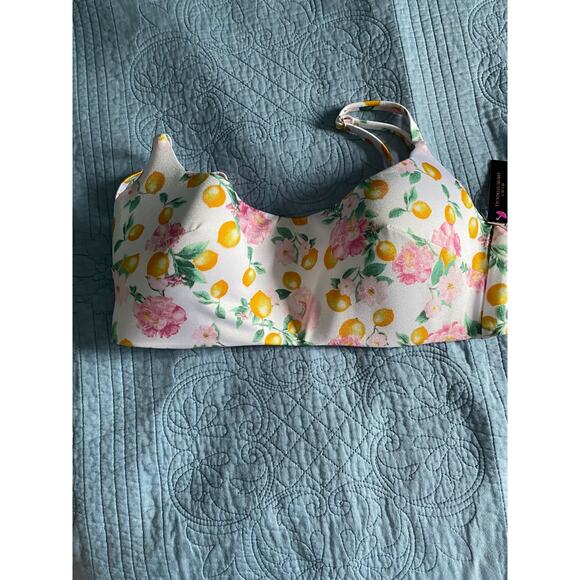 Victoria´s Secret Swim Padded Bikini Top XL Lemon Print - Picture 1 of 6